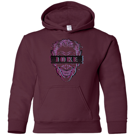 Sweatshirts Maroon / YS Glitch Joke Youth Hoodie