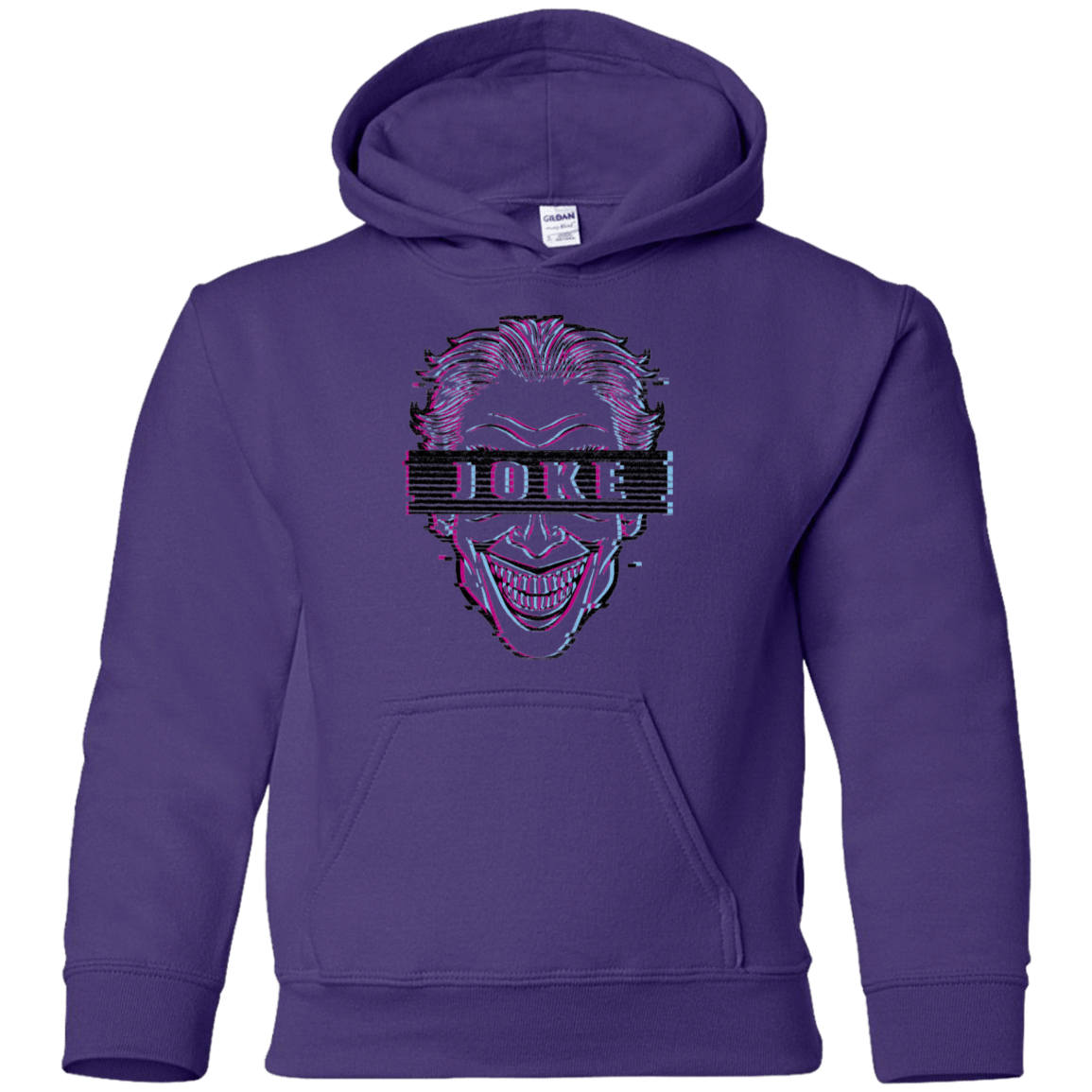 Sweatshirts Purple / YS Glitch Joke Youth Hoodie