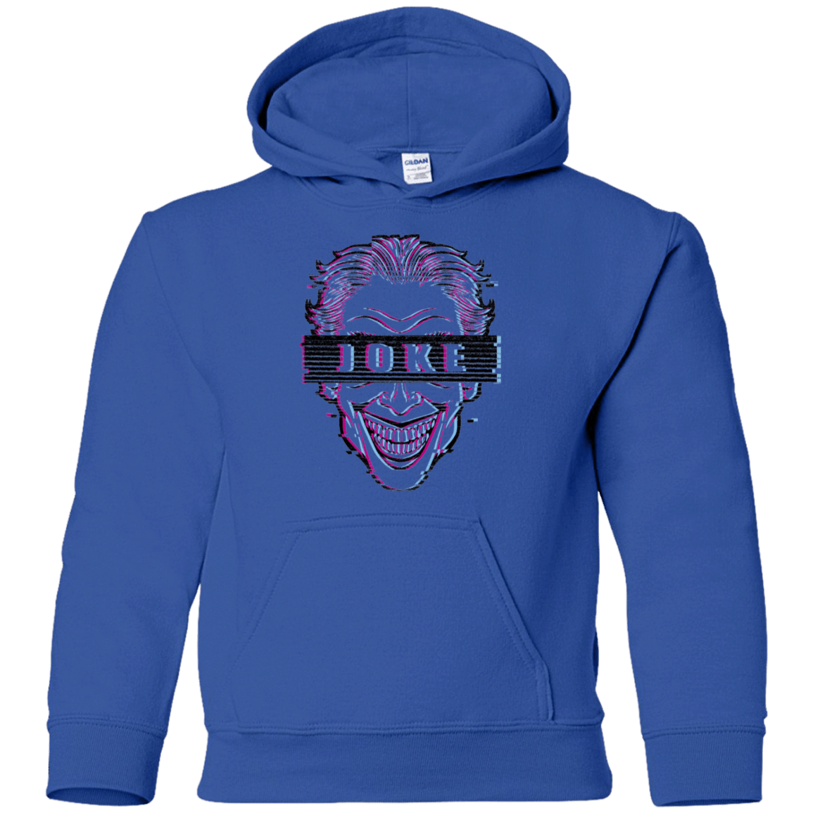 Sweatshirts Royal / YS Glitch Joke Youth Hoodie