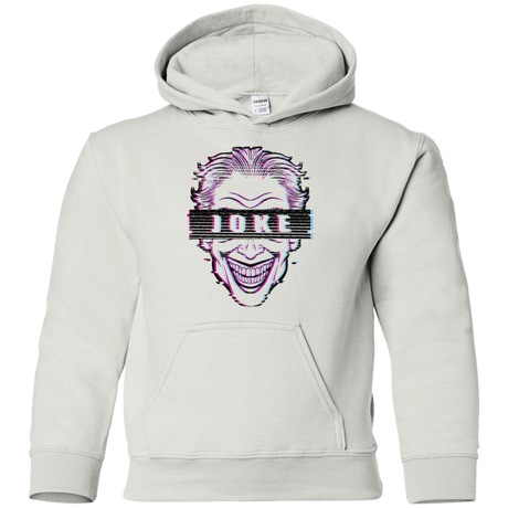 Sweatshirts White / YS Glitch Joke Youth Hoodie