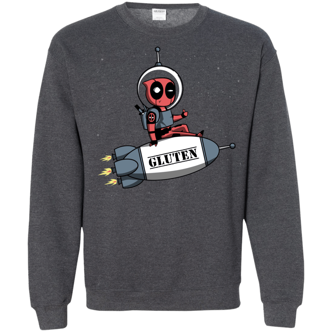 Sweatshirts Dark Heather / S Gluten No More Crewneck Sweatshirt