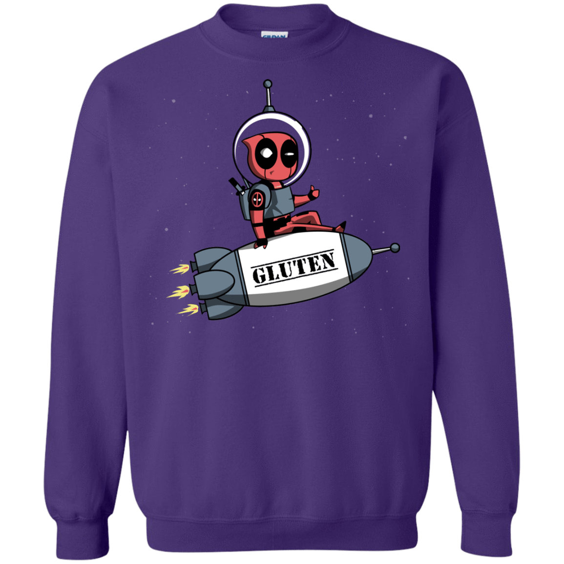 Sweatshirts Purple / S Gluten No More Crewneck Sweatshirt