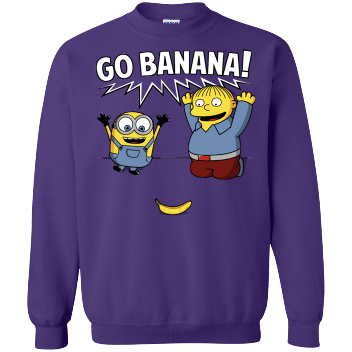 Sweatshirts Purple / S Go Banana! Crewneck Sweatshirt