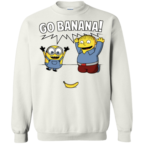 Sweatshirts White / S Go Banana! Crewneck Sweatshirt