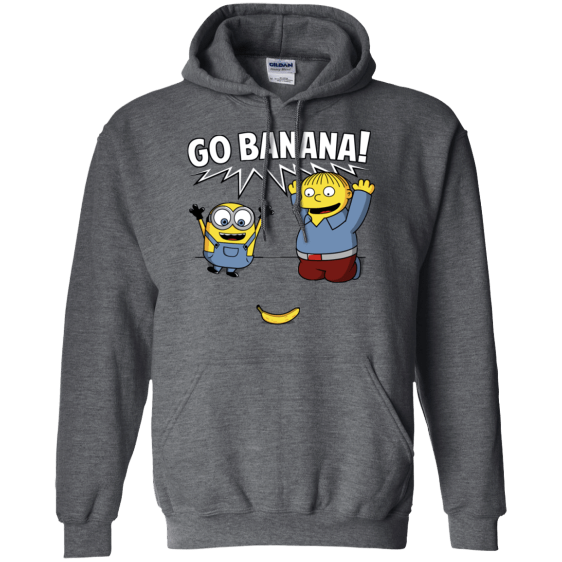 Sweatshirts Dark Heather / S Go Banana! Pullover Hoodie