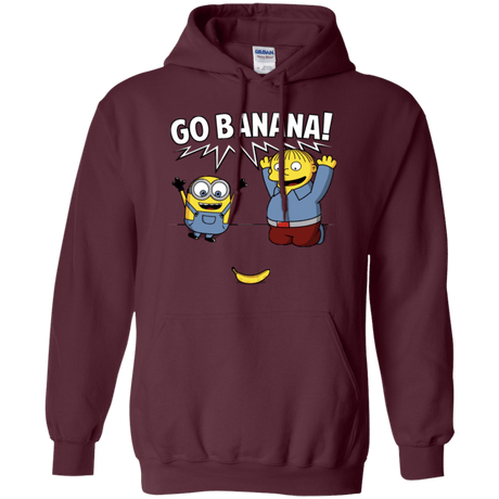 Sweatshirts Maroon / S Go Banana! Pullover Hoodie