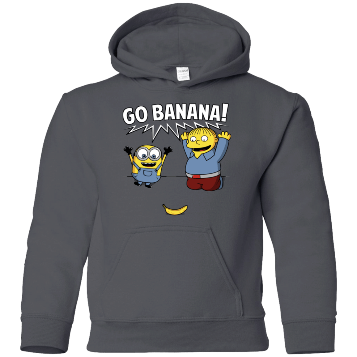 Sweatshirts Charcoal / YS Go Banana! Youth Hoodie