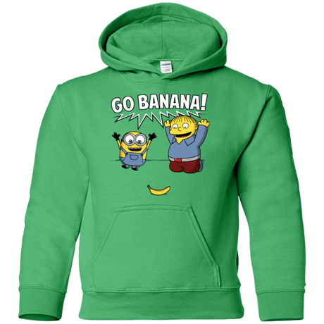 Sweatshirts Irish Green / YS Go Banana! Youth Hoodie