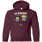 Sweatshirts Maroon / YS Go Banana! Youth Hoodie