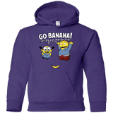 Sweatshirts Purple / YS Go Banana! Youth Hoodie