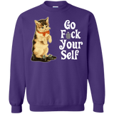Sweatshirts Purple / Small Go fck yourself Crewneck Sweatshirt