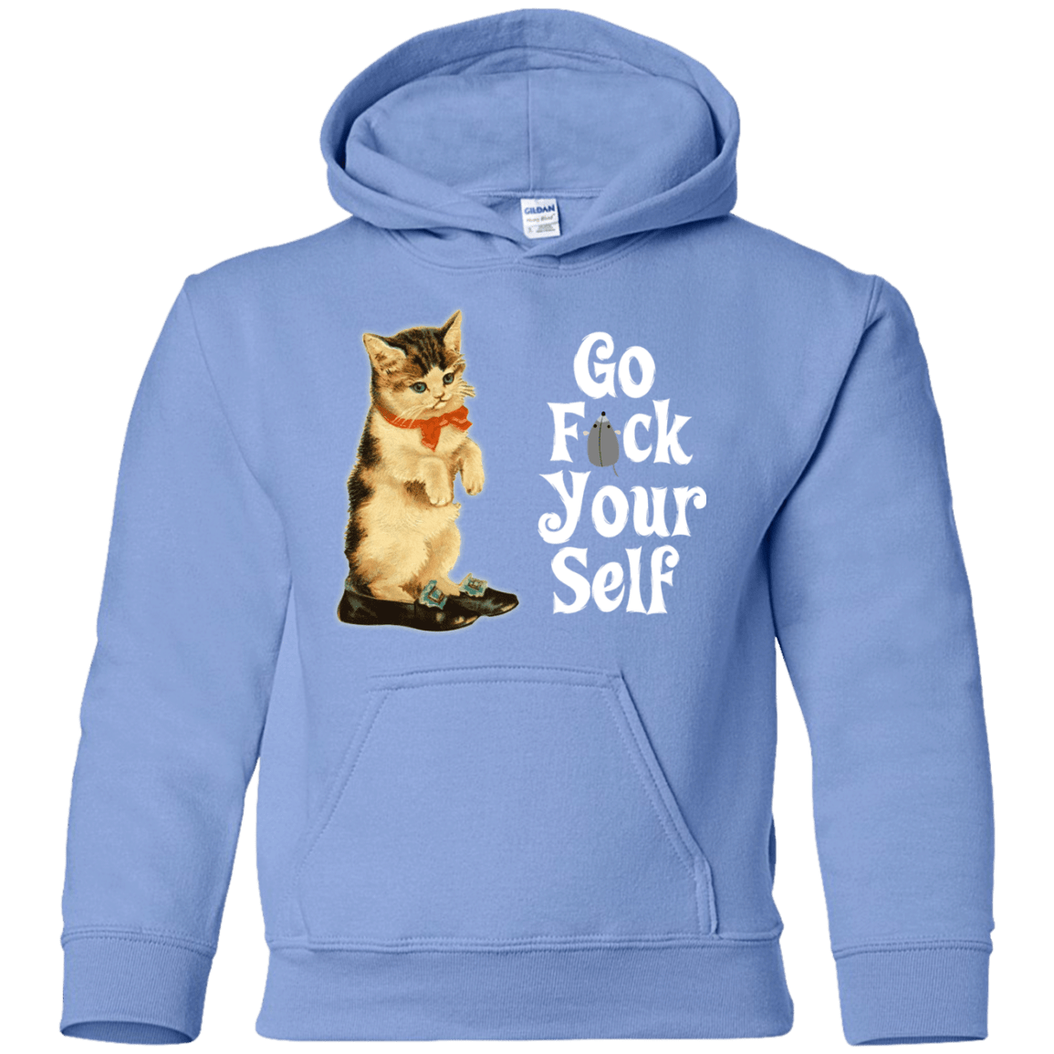 Sweatshirts Carolina Blue / YS Go fck yourself Youth Hoodie