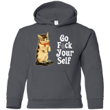 Sweatshirts Charcoal / YS Go fck yourself Youth Hoodie