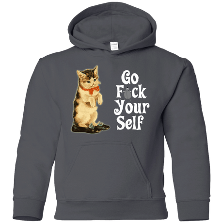 Sweatshirts Charcoal / YS Go fck yourself Youth Hoodie