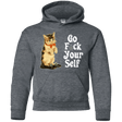 Sweatshirts Dark Heather / YS Go fck yourself Youth Hoodie