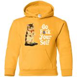 Sweatshirts Gold / YS Go fck yourself Youth Hoodie