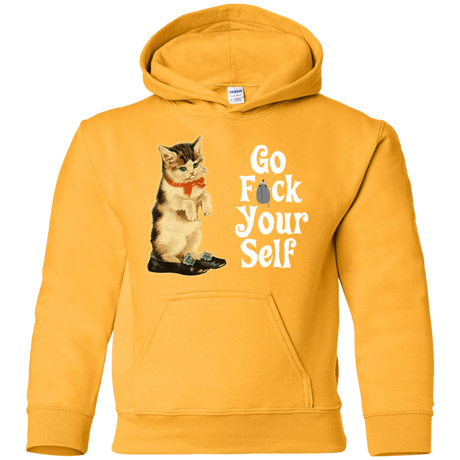 Sweatshirts Gold / YS Go fck yourself Youth Hoodie