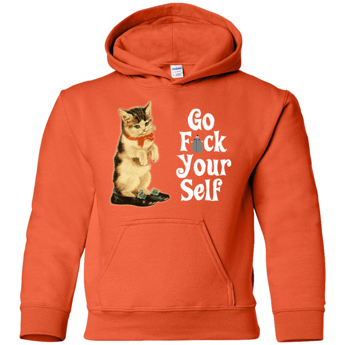 Sweatshirts Orange / YS Go fck yourself Youth Hoodie