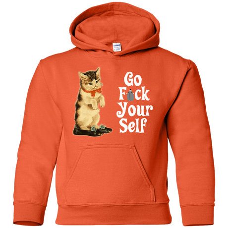 Sweatshirts Orange / YS Go fck yourself Youth Hoodie