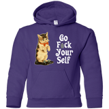 Sweatshirts Purple / YS Go fck yourself Youth Hoodie