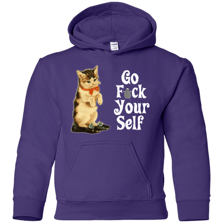 Sweatshirts Purple / YS Go fck yourself Youth Hoodie