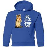 Sweatshirts Royal / YS Go fck yourself Youth Hoodie
