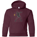Sweatshirts Maroon / YS GO LONG MARK Youth Hoodie