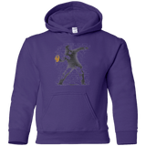 Sweatshirts Purple / YS GO LONG MARK Youth Hoodie