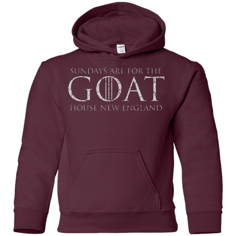 Sweatshirts Maroon / YS GOAT Youth Hoodie