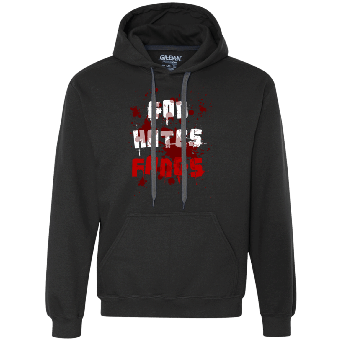Sweatshirts Black / Small God hates fangs Premium Fleece Hoodie