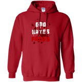 Sweatshirts Red / Small God hates fangs Pullover Hoodie