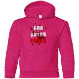 Sweatshirts Heliconia / YS God hates fangs Youth Hoodie