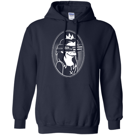Sweatshirts Navy / S God Help The Princess Pullover Hoodie