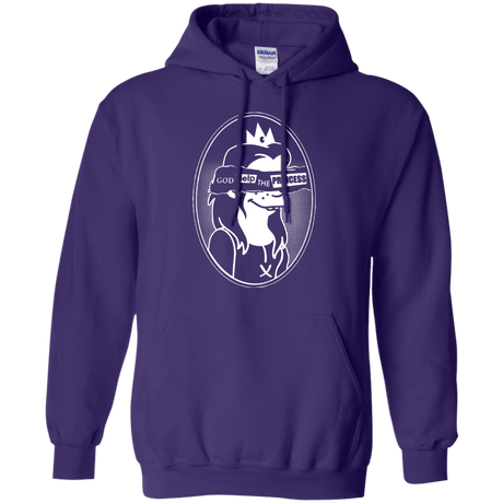 Sweatshirts Purple / S God Help The Princess Pullover Hoodie