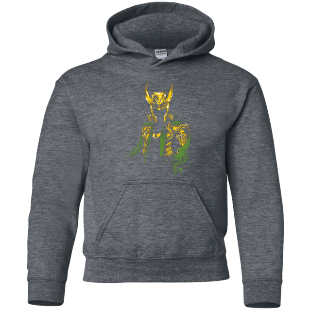 Sweatshirts Dark Heather / YS God of Mischief Youth Hoodie