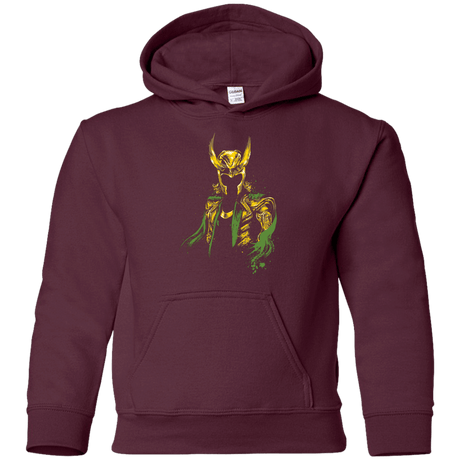 Sweatshirts Maroon / YS God of Mischief Youth Hoodie