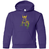 Sweatshirts Purple / YS God of Mischief Youth Hoodie