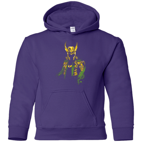 Sweatshirts Purple / YS God of Mischief Youth Hoodie