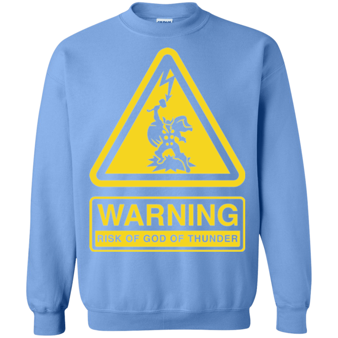 Sweatshirts Carolina Blue / S God of Thunder Crewneck Sweatshirt