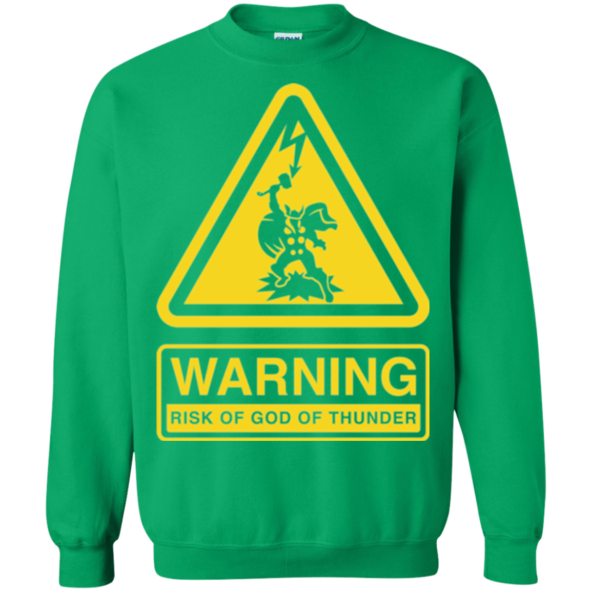 Sweatshirts Irish Green / S God of Thunder Crewneck Sweatshirt