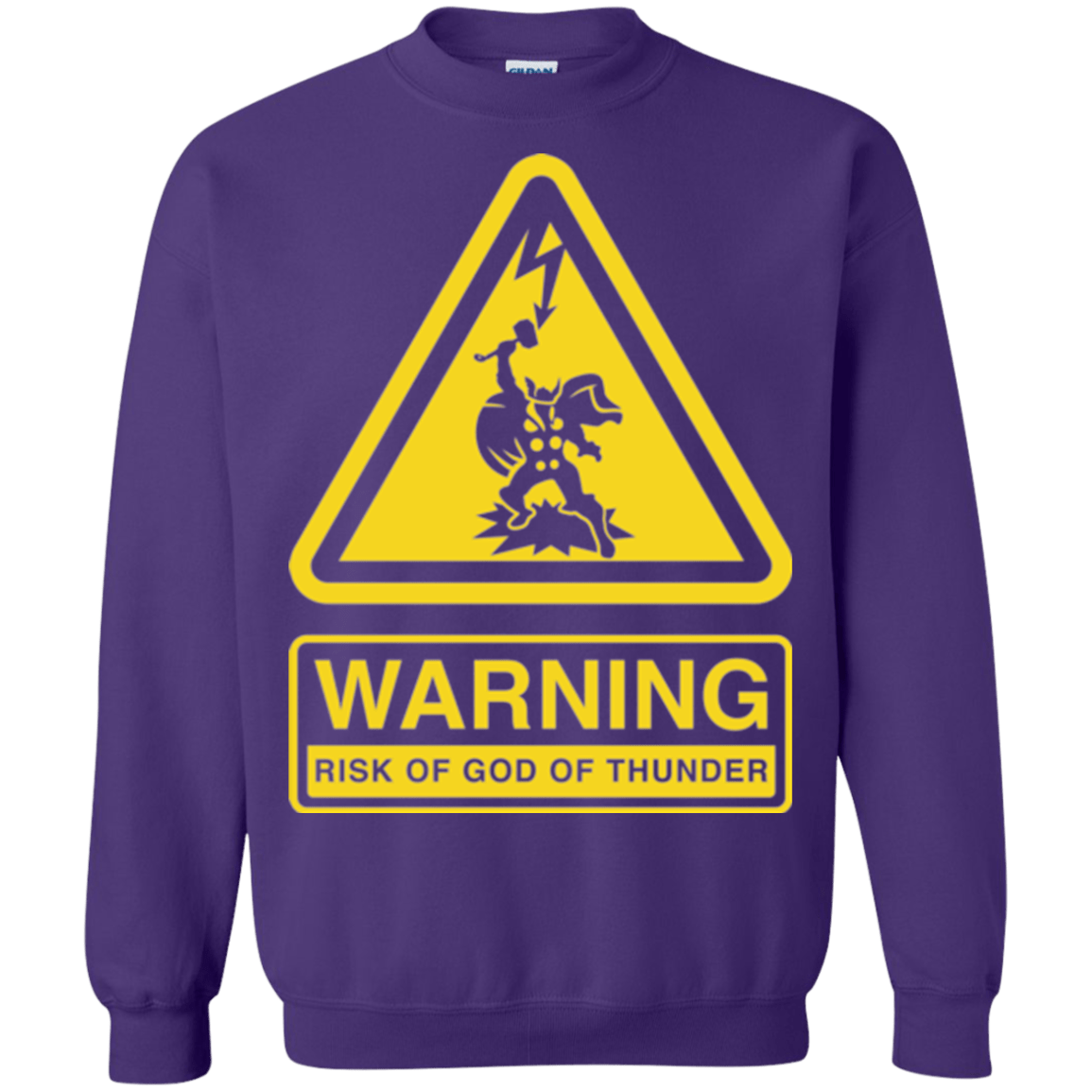 Sweatshirts Purple / S God of Thunder Crewneck Sweatshirt