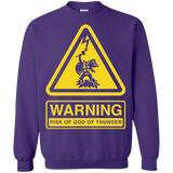 Sweatshirts Purple / S God of Thunder Crewneck Sweatshirt