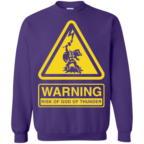 Sweatshirts Purple / S God of Thunder Crewneck Sweatshirt