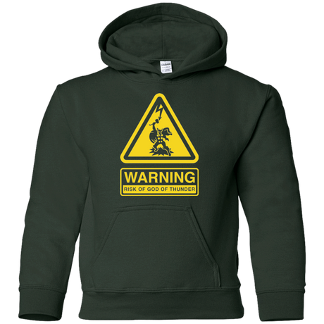 Sweatshirts Forest Green / YS God of Thunder Youth Hoodie