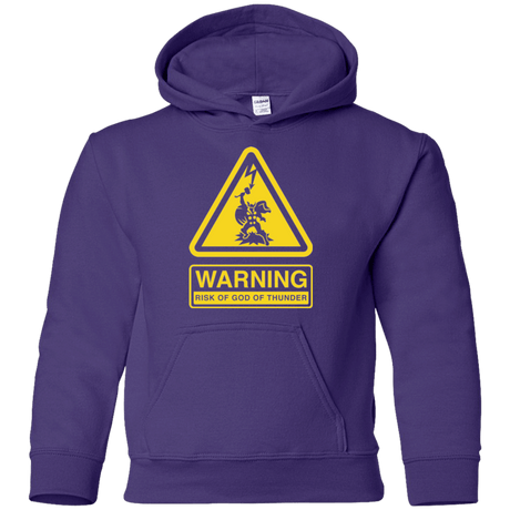 Sweatshirts Purple / YS God of Thunder Youth Hoodie