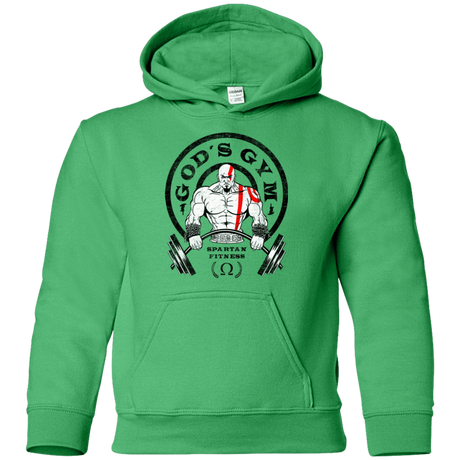 Sweatshirts Irish Green / YS God's Gym Youth Hoodie