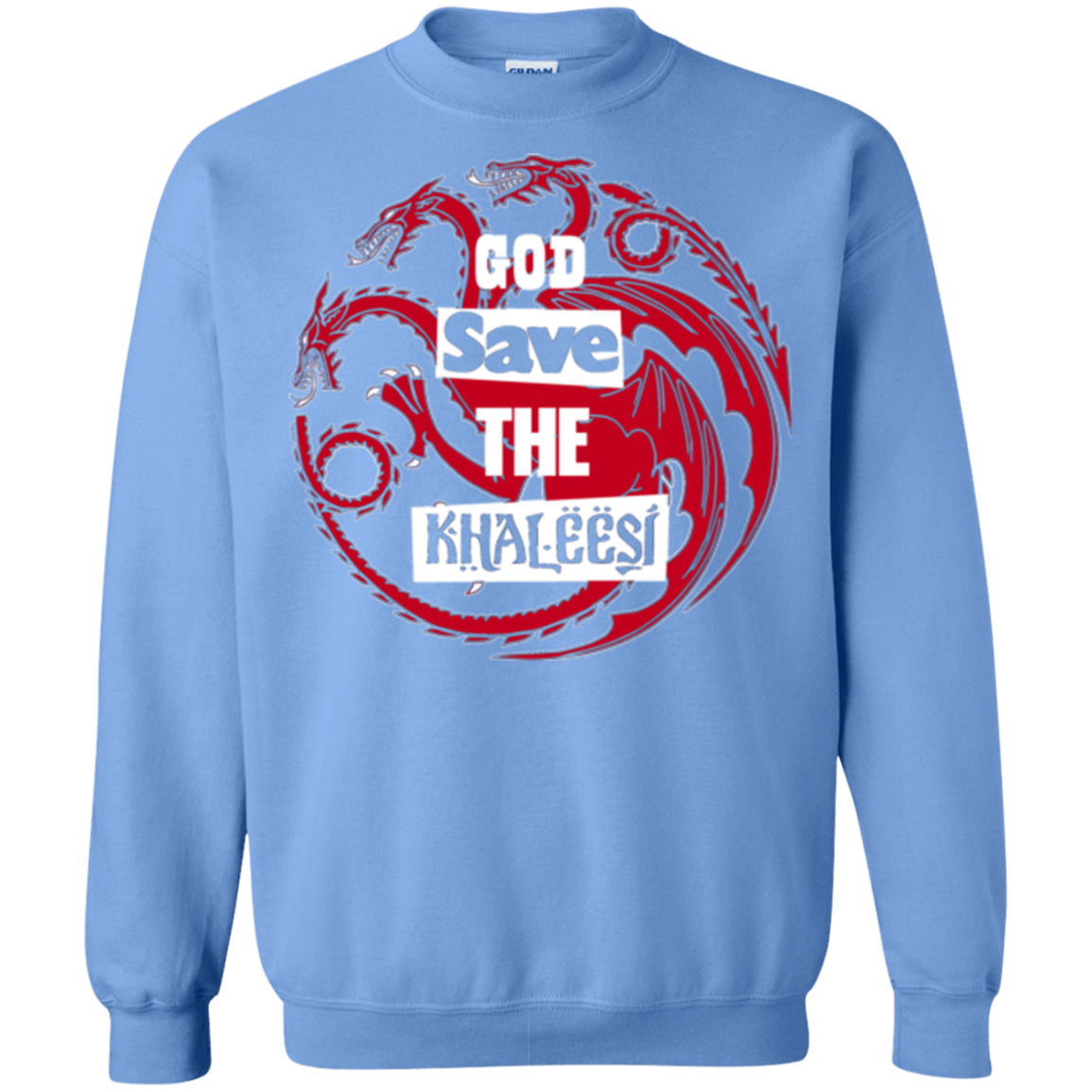 Sweatshirts Carolina Blue / Small God save Crewneck Sweatshirt