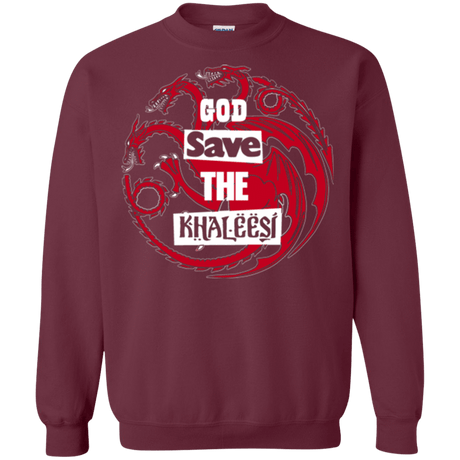 Sweatshirts Maroon / Small God save Crewneck Sweatshirt