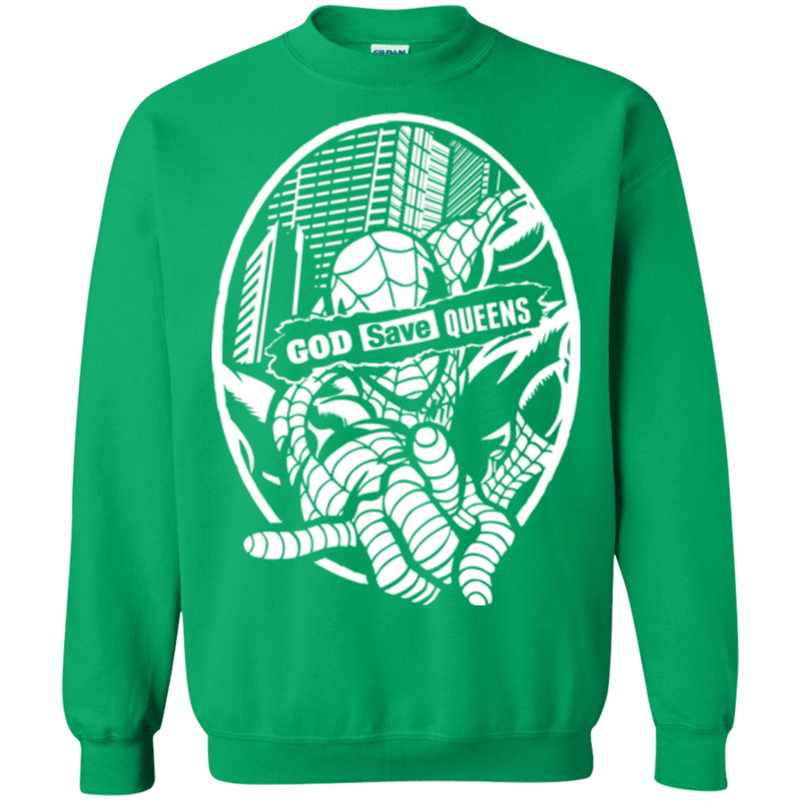 Sweatshirts Irish Green / Small GOD SAVE QUEENS Crewneck Sweatshirt