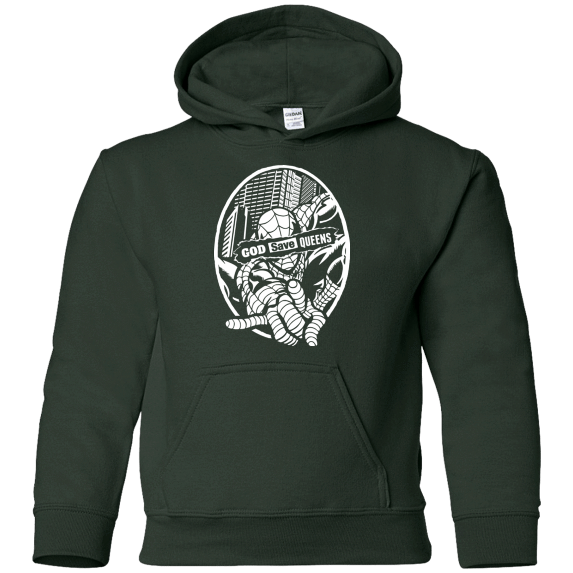 Sweatshirts Forest Green / YS GOD SAVE QUEENS Youth Hoodie